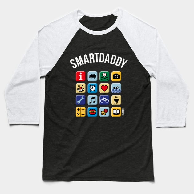 Smartdaddy (US / NEG) Baseball T-Shirt by MrFaulbaum